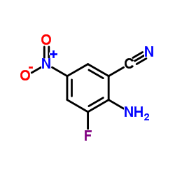 2-Amino-3-fluoro-5-nitrobenzonitrile Structure