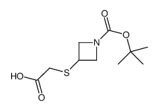 2-[1-[(2-methylpropan-2-yl)oxycarbonyl]azetidin-3-yl]sulfanylacetic acid结构式