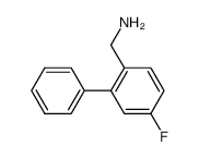 (5-氟-[1,1'-联苯]-2-基)甲胺结构式