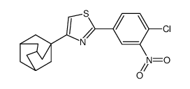 4-(1-adamantyl)-2-(4-chloro-3-nitrophenyl)-1,3-thiazole结构式