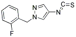 1-(2-FLUORO-BENZYL)-4-ISOTHIOCYANATO-1H-PYRAZOLE structure