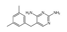 5-[(3,5-dimethylphenyl)methyl]pyrimidine-2,4-diamine Structure