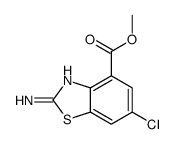 2-氨基-6-氯苯并噻唑-4-羧酸甲酯结构式