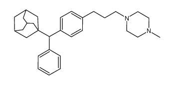 1-(3-(4-(adamantan-1-yl(phenyl)methyl)phenyl)propyl)-4-methylpiperazine结构式