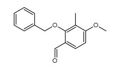 2-benzyloxy-4-methoxy-3-methylbenzaldehyde结构式