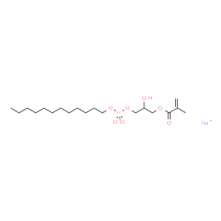 Phosphoric acid dodecyl 2-hydroxy-3-methacryloyloxypropyl(sodium) salt结构式