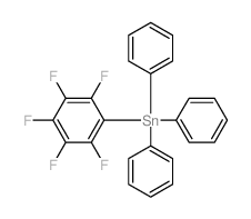 Stannane,(2,3,4,5,6-pentafluorophenyl)triphenyl-结构式