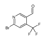 6-bromo-4-(trifluoromethyl)pyridine-3-carbaldehyde结构式