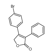 3-Phenyl-4-p-bromophenyl-2(5H)-furanone Structure