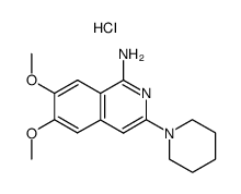 1-amino-6,7-dimethoxy-3-piperidin-1-ylisoquinoline hydrochloride Structure