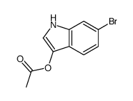 6-BROMO-1H-INDOL-3-YL ACETATE Structure