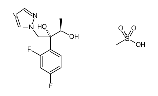 (2R,3R)-2-(2,4-二氟苯基)-1-(1H-1,2,4-三唑-1-基)丁烷-2,3-二醇甲磺酸盐结构式