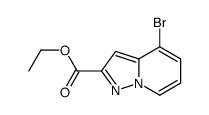 Ethyl 4-bromopyrazolo[1,5-a]pyridine-2-carboxylate结构式