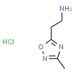 [2-(3-甲基-1,2,4-噁二唑-5-基)乙基]胺盐酸盐结构式