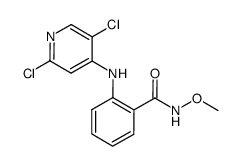 2-[(2,5-dichloro-4-pyridinyl)amino]-N-(methyloxy)benzamide Structure