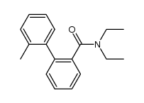 N,N-diethyl 2'-methylbiphenyl-2-carboxamide结构式