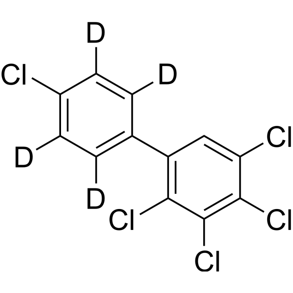 2,3,4,4',5-Pentachloro-1,1'-biphenyl-d4 structure