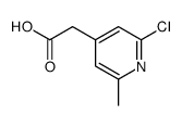 2-(2-chloro-6-methylpyridin-4-yl)acetic acid Structure