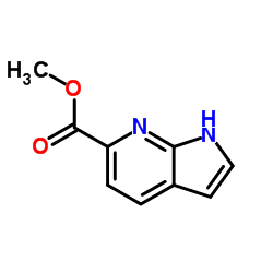 Methyl 1H-pyrrolo[2,3-b]pyridine-6-carboxylate structure