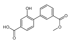 3-hydroxy-4-(3-methoxycarbonylphenyl)benzoic acid Structure