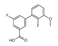 3-fluoro-5-(2-fluoro-3-methoxyphenyl)benzoic acid Structure