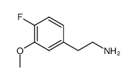 2-(4-fluoro-3-methoxyphenyl)ethylamine Structure