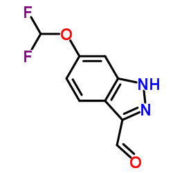 6-(Difluoromethoxy)-1H-indazole-3-carbaldehyde Structure