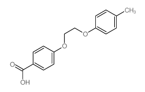 Benzoic acid,4-[2-(4-methylphenoxy)ethoxy]-结构式