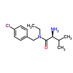 N-(4-Chlorobenzyl)-N-ethyl-L-valinamide结构式