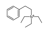 triethyl(2-phenylethyl)azanium结构式