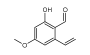 2-hydroxy-4-methoxy-6-vinylbenzaldehyde结构式