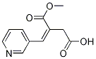 3-(甲基羧基)-4-(吡啶-3-基)丁-3-烯酸结构式