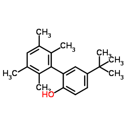 5-tert-butyl-2',3',5',6'-tetramethylbiphenyl-2-ol structure