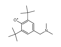 4-Dimethylaminomethyl-2,6-di-tert.-butyl-phenoxyl Structure