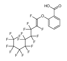 2-(1,2,3,3,4,4,5,5,6,6,7,7,8,8,9,9,9-heptadecafluoronon-1-enoxy)benzoic acid结构式