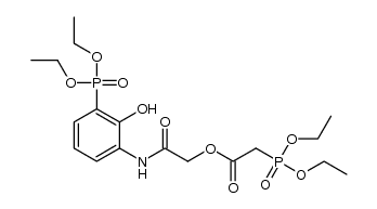 2-((3-(diethoxyphosphoryl)-2-hydroxyphenyl)amino)-2-oxoethyl 2-(diethoxyphosphoryl)acetate结构式