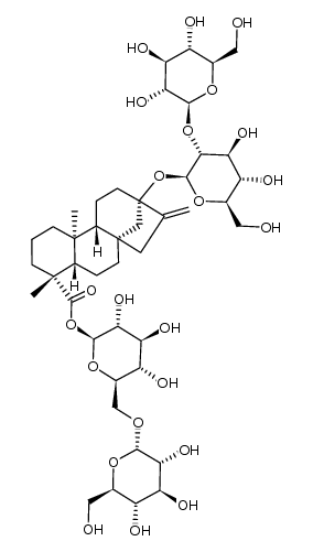 13-O-β-sophorosyl-19-O-β-isomaltosyl-steviol结构式