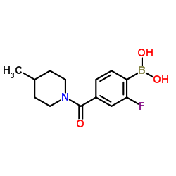 (2-Fluoro-4-(4-methylpiperidine-1-carbonyl)phenyl)boronic acid picture