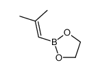 2-(2-Methyl-1-propenyl)-1,3,2-dioxaborolane structure