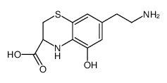 (3R)-7-(2-aminoethyl)-5-hydroxy-3,4-dihydro-2H-1,4-benzothiazine-3-carboxylic acid结构式