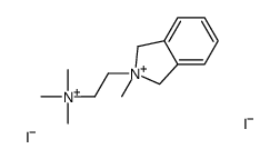 trimethyl-[2-(2-methyl-1,3-dihydroisoindol-2-ium-2-yl)ethyl]azanium,diiodide Structure