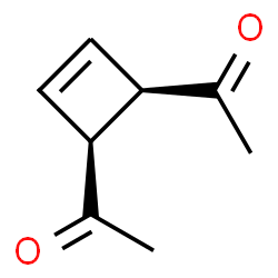 Ethanone, 1,1-(3-cyclobutene-1,2-diyl)bis-, cis- (9CI) structure