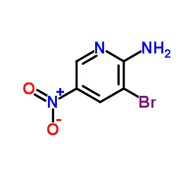 2-氨基-3-溴-5-硝基吡啶结构式