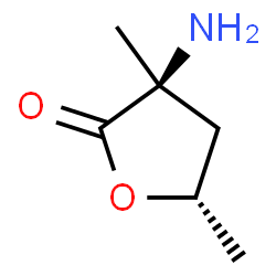 2(3H)-Furanone,3-aminodihydro-3,5-dimethyl-,(3S-trans)-(9CI)结构式