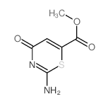 4H-1,3-Thiazine-6-carboxylicacid, 2-amino-4-oxo-, methyl ester结构式