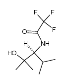 (S)-2,2,2,-trifluoro-N-[2-hydroxy-2-methyl-1-(methylethyl)propyl]acetamide Structure