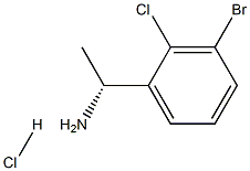 (1R)-1-(3-BROMO-2-CHLOROPHENYL)ETHYLAMINE HYDROCHLORIDE Structure