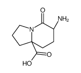 8a(1H)-Indolizinecarboxylicacid,6-aminohexahydro-5-oxo-,(6R-cis)-(9CI) Structure