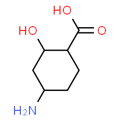 Cyclohexanecarboxylic acid, 4-amino-2-hydroxy- (9CI) structure