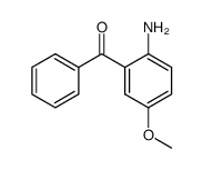 (2-amino-5-Methoxyphenyl)phenylmethanone结构式